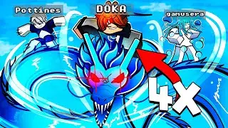 USEI A ULT MAIS FORTE DO JOGO COM 4 YOUTUBERS E LIMPEI O MAPA EM SEGUNDOS 😈 | Jump Showdown
