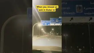 Don&rsquo;t Miss exit in Dubai 🚙 #shorts #youtubeshorts #shortvideo