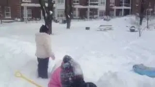 Arth & Anaya in snow