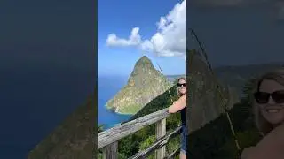 Best view of the Pitons in Saint Lucia #travel #caribbean #hiking