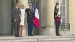 Macron welcomes Jordan's King at Elysee Palace