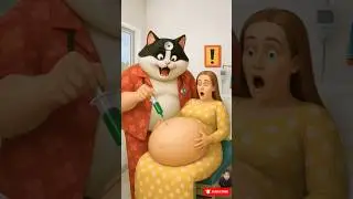 ❤️ Evolution Animal : fat cat doctor and pregnant mother in hospital-AltaAi🥰#cutecat