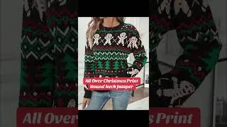 Long sleeve christmas jumper prints #christmas #sweater #jumper #raglan #santa