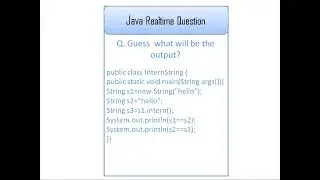 Java String Realtime interview questions #java #string