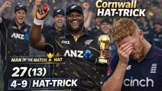 Cornwall HAT-TRICK LIVE 🎩🔥 | NZ vs ENG | Cricket 24 PS5 | Online Match