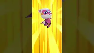 Talking angela Transformation _talking tom hero dash #viral #cartoon #cat #mytalkingtomcat