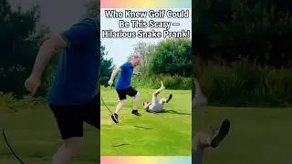 Who knows Golf could be this scary 🤣hilarious Snake prank 🐍