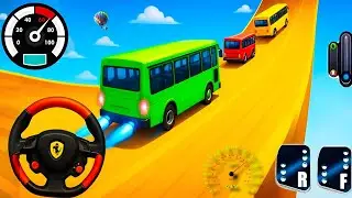 Mega Ramp Bus Stunts Simulator &ndash; Extreme Coach Bus Racing & Driving Challenges Level 16-23