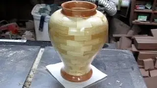 #114 Building a Segmented Vase Part 3-Turning and Finish