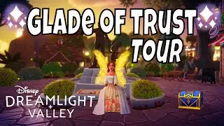Disney Dreamlight Valley Glade of Trust Tour! (Minimalist Valley LOW ITEM LIMIT)
