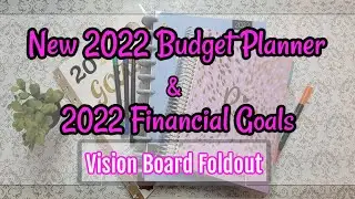 New 2022 Budget Planner / DIY 2022 Vision Board Fold Out / 2022 Financial Goals / Plum Paper Planner