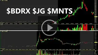 $BDRX $JG $MNTS Top Stocks Replay & Review