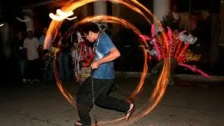 El Salvador'da ateş topu festivali