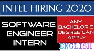 Intel hiring Software Engineering Intern 2020|Application process[English]