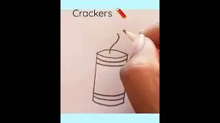 How Too Esey Draw Diwali Crackers 🧨 #short #diwali #crackers#pataka