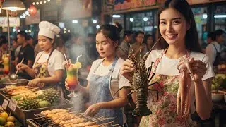THAILAND NIGHT STREET FOOD MARKET | PHUKET MALIN PLAZA