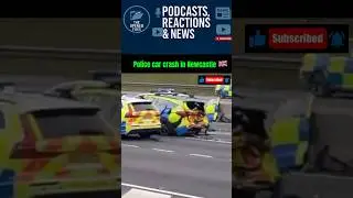 Police car crash in Newcastle 🚓😮