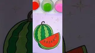 Sand Painting ASMR 🍉 Watermelon  #shorts #shortvideo #viral #sandart #sandpainting #asmr