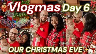 OUR FIRST CHRISTMAS EVE AS A FAMILY | Gift Exchange & Baby's First Christmas