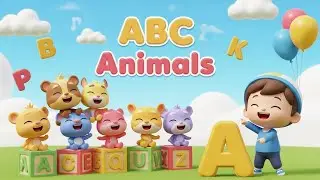 🐻🐱🦒ABC Animal Alphabet Song | Learn Letters & Animals for Kids