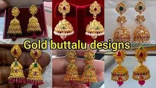 Gold buttalu designs #kammalu #earrings #latestgoldbutaludesigns #trending #latestearringdesigns