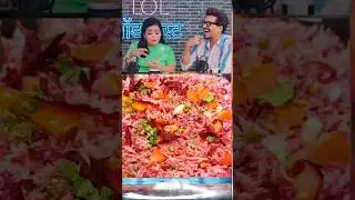 pink rice recipe #food #beetrootrice #cooking #chwal  #youtubeshorts