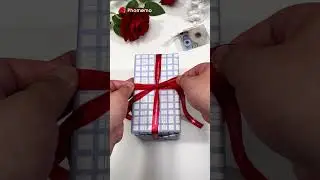 Wrapping gift with custom ribbons!🎁😍Phomemo A30 label&ribbin printer ✨ #phomemo #ribbonprinter