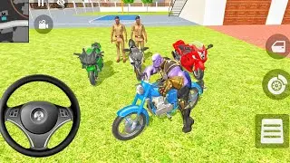 Thanos order by 1️⃣+2️⃣ bike 😱in Indian showroom 🔥 indian theft auto simulator 🔥riya gamerz gameplay