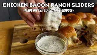 Chicken Bacon Ranch Sliders with Homemade Ranch | Blackstone Griddle