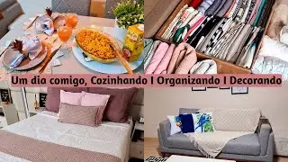 FIZ MACARRONADA CREMOSA I MESA POSTA LINDA I ARRUMEI O BAÚ DA CAMA I NOVA DECORAÇÃO I VLOG