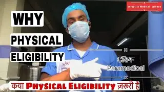 CRPF Recruitment 2020 Paramedical | Why Physical Eligibility Staff Nurse,Lab,Dialysis,Xray,Dietician