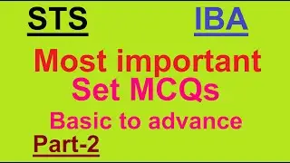 Set mcqs | set mcq questions | discrete mathematics mcqs | smart mcqs part 2
