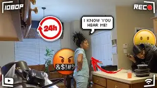 IGNORING MY MOM 🤐 FOR 24 Hrs SHE WENT OFF!! (She punched me) 😂