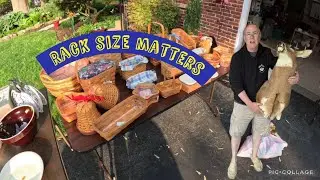 RACK SIZE MATTERS!!! yard sales are starting to heat up #YardSale
