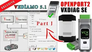 Vediamo 5.1 в режиме J2534. Не возможное возможно. Подключение  Open Port 2 VXDIAG SE. VCX. Part J
