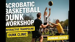 Acrobatic Basketball Dunk Workshop | Interaktive Trampolin & Dunk Clinic