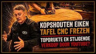 #79 | Veel eiken meubels maken - Ovale kops eiken blad afmaken | Kasten maken | Meubelmaker Burgum
