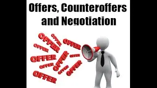 Sellers Guide to Negotiations and Counter Offers When Selling a House