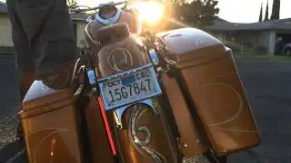 Adam's Yamaha Roadstar Bagger- Custom Dynamics Lights