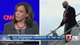 Vice Presidential candidates to visit NC