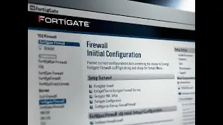 2 . FortiGate Firewall - Initial configuration