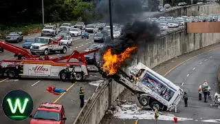 INSANE TRUCK CRASHES COMPILATION | Best of USA & Canada Accidents