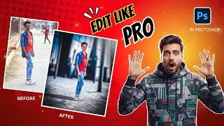 Photoshop outdoor portrait photo editing full video😲 How to change background #photoshop#viralvideo 