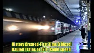 High Speed Diesel Bonanza upto 136 kmph on the Delhi-kanpur section..Ballia clone, Suhaildev and Mau