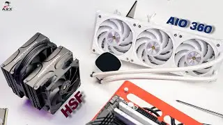 Mendang Mending CPU Water Cooling 360mm vs Air Cooling Dual Tower 140mm Ft THERMALRIGHT