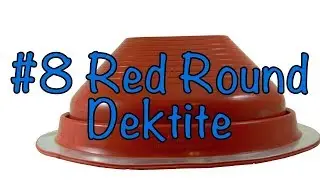 #8 Red Dektite Round Base High Temp Silicone Pipe Boot Flashings