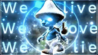 We Live We Love We Lie🔵🐱 Smurf Cat Meme (+FREE Project FIle)