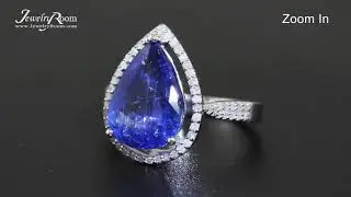 ONLINE AUCTIONS - TANZANITE & DIAMONDS (VS) SOLID GOLD RING