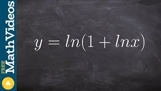 Applying the chain rule with natural logarithms