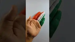 Indian Flag Painting on my Hand ❤🇮🇳 #shorts #drawing #independenceday